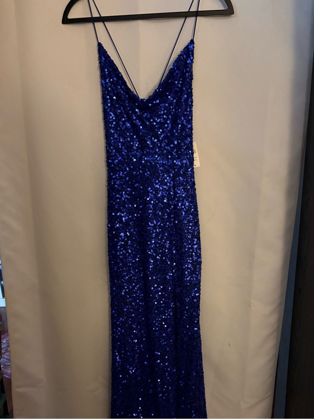 Windsor Royal Blue Sequin Strappy Maxi Dress
